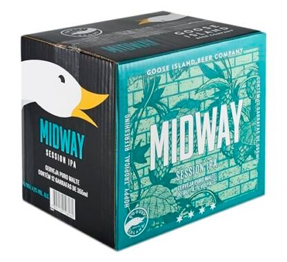 Pack de Goose Island Midway Nacional 355ML , 12 Unidades