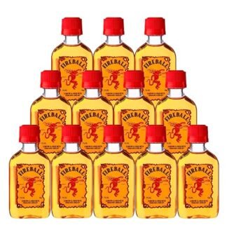 Miniatura Licor de Canela e Whisky Fireball 50ml 12 Unidades