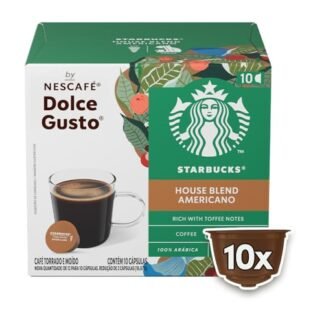 Starbucks House Blend Americano By Nescafé Dolce Gusto, 1 caixa com 10 cápsulas