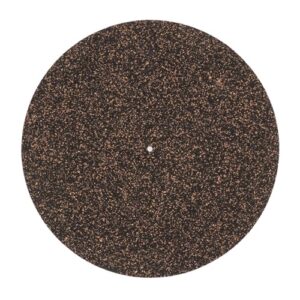 Tapete para toca-discos, melhor som, 4 mm, à prova de poeira, antiderrapante, tapete giratório de cortiça fácil de operar para toca-discos LP para casa (Equipamentos)