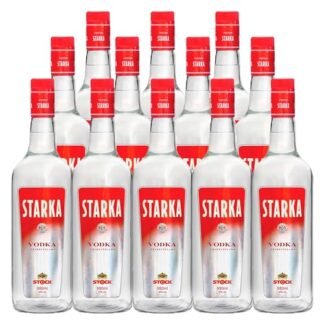 Vodka Tridestilada Starka Stock 980ml 12 Unidades