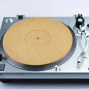 Tapete giratório de cortiça, tapete giratório de 30 cm antiestático para gravação de vinil LP, acessórios para toca-discos, equipamento de afinação profissional, melhora o som (Equipamentos)