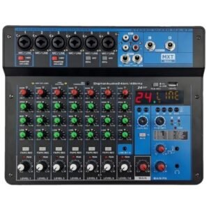 Mesa De Som 8 Canais Interface 24 Efeitos Bluetooth MXT 8T (Equipamentos)