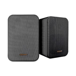 HAYONIK, Caixa Passiva, 60W, 2 Vias, Woofer 4", Tweeter 0,5", Gabinete Polipropileno, Resp. Freq: 100-20Khz, 30W RMS, Suporte Incluso - MSB60NC Preta (Equipamentos)