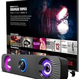 Caixa De Som Pc Computador Notebook Gamer Potente Subwoofer USB P2 Led Soundbar Caixinha