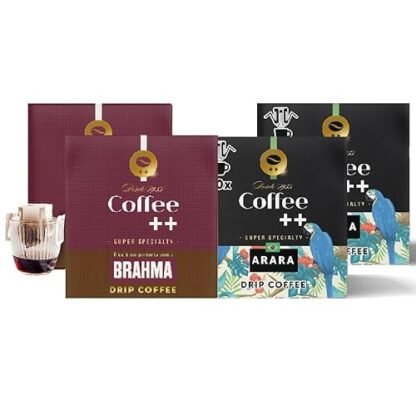 Coffee Mais │Café Super Especial │ Kit com 4 caixas Drip Coffee → 2 BRAHMA + 2 ARARA│100% Arábica │Torra Média │4 x 10 Unidades