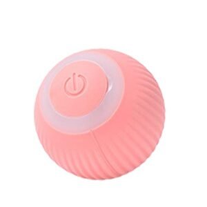 Littryee Bola de brinquedo inteligente interativa para gatos,brinquedo elétrico,rolagem automática,brinquedo recarregável 360 graus para gatos quicando,brinquedo interativo engraçado para gatos Rosa (Brinquedos)