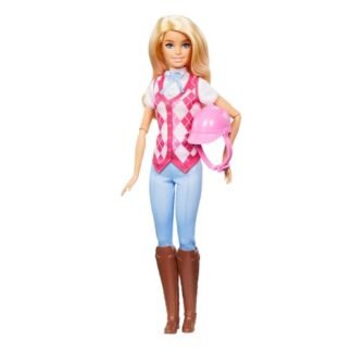 Barbie, Boneca Malibu Equitação, Inspirada na Série Barbie Detetive: A Grande Corrida de Cavalos, Para crianças a partir de 3 anos (Brinquedos)