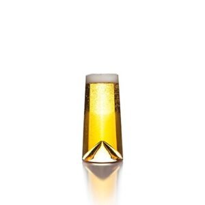 Sempli Monti Copos de cerveja de 473 ml - Conjunto de 2 copos feitos à mão, vidro de cerveja artesanal para bar, fundo invertido aerado, cristal sem chumbo, caixa de presente incluída - transparente (Cervejas)