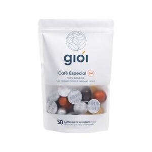 Gioi Café Especial, 100% Arábica, Cápsulas Compatíveis com Nespresso, 84+ (50 Cápsulas, Sortido) (Café)
