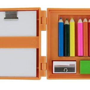 World's Smallest You Create Artist Drawing Kit. Miniature Creative Art Craft Set. Includes: 6 Color Pencils, Sharpener, Eraser, Pad, and Drawing Board/Easel. (Brinquedos)