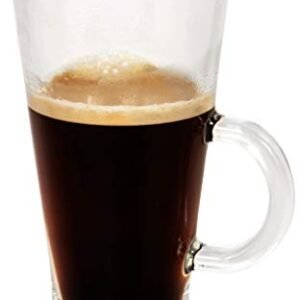 Red Co. Conjunto de 4 canecas de uísque irlandês Asda, chá e café, copos de jantar com alça — 300 ml (Cervejas)