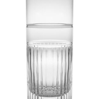 Barski Copo Highball - Vidro - Conjunto de 6 copos HB - Hiball - Cristal cortado à mão - Design Etch - Copos para água - Suco - Vinho - Cerveja e coquetéis - 411 g Feito na Europa (Cervejas)