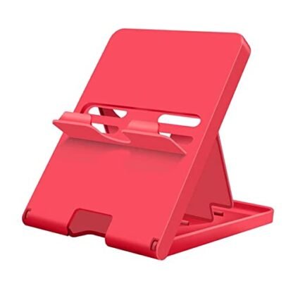 ELIATER Suporte compatível com Nintendo Switch, suporte de brinquedo ajustável, suporte de telefone dobrável para mesa, acessórios de suporte de interruptor compacto e portátil (vermelho) (Brinquedos)