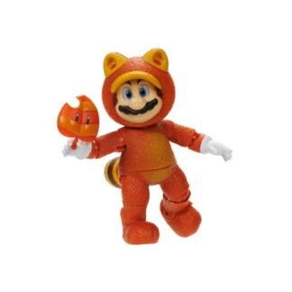 Nintendo Super Mario - figura Mario Tanuki de 13 cm totalmente articulada, brinquedo com até 16 pontos de articulação - brinquedo finamente detalhado com olhos de cristal - brinquedos crianças 3 anos + (Brinquedos)