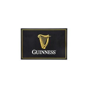 LORD'S ROCKS Guinness Bar e tapete de derramamento para bancadas | Tapete de barra de borracha irlandesa para gotejamento com logotipo Guinness Harp | Tapete profissional de serviço de bar com cerveja (Cervejas)