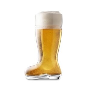 Final Touch Bota Das Beer de 25,4 cm, Bierstiefel - 935,5 g, vidro em forma de cerveja, seguro para lava-louças, para entusiastas de cerveja artesanal e degustação de cerveja, ideal para bares e bares (Cervejas)