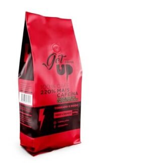 Café Gourmet Especial Torrado e Moído - Torra Média - 200% Mais Cafeína para Performance Máxima - Ideal para Atletas e Estimulante Natural - Sabor e Aroma Intenso - GETUP COFFEE (1 Unidade, 500g) (Café)