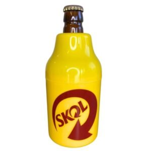 Silk Plast Suporte Térmico 3 em 1 Amarelo para Lata 350ml, Litrinho 300ml e Long Neck 330ml (Cervejas)