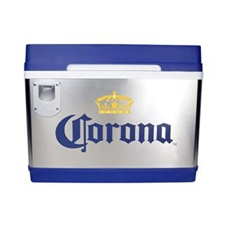 Resfriador termoelétrico exclusivo Corona Cruiser, capacidade de 45 litros/48 litros, 12V DC/110V CA para bebidas, cerveja, vinho, acampamento, viagem, caminhão, trailer, casa de campo, dormitório (Cervejas)