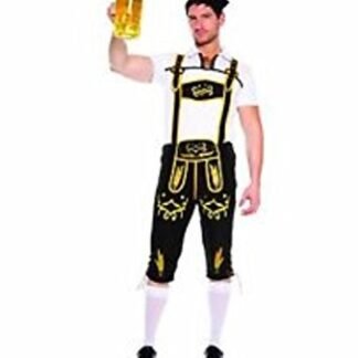 Celina Conjunto de camiseta masculina de homem de cerveja alemão com 3 peças, Preto, L (Cervejas)