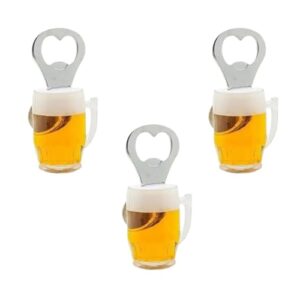 Kit 3 Abridor Garrafa Chopp Cerveja Decorativo Ímã Geladeira (Cervejas)