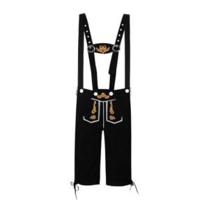 XSDZSWQY Shorts masculinos Lederhosen para adultos fantasia Oktoberfest bávara festival de cerveja alemão festa de Halloween cosplay terno (preto, M) (Cervejas)