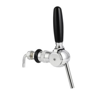 Fabricação caseira de cerveja Belgian Beer Tap Faucet, G5/8 thread shank & Keg Flowing Control Ball Home Brewing Silver Draft Beer Tap Beer Soda Kit Golden Acessórios para vinho(Silver) (Cervejas)