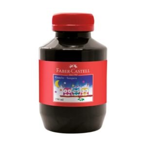 Tinta Guache Faber-Castell, Preto - 250ml (Brinquedos)