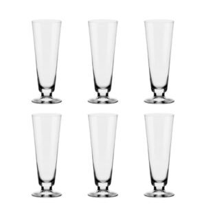 Jogo de 6 Taças de Cristal p/Cerveja 420ml Pilsner Classic (Cervejas)