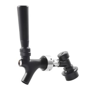 Fabricação caseira de cerveja Craft Beer Tap Beer Faucet With Liquid Ball Lock Quick Disconnect Assembly,Chrome Beer Dispenser Beer Soda Home Brewing Kit Acessórios para vinho(Black) (Cervejas)