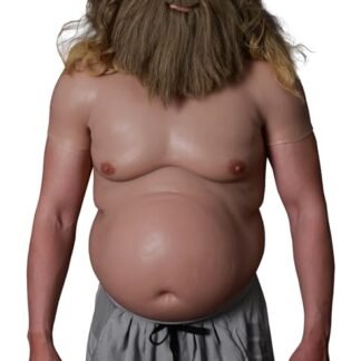 SMITIZEN Terno de barriga de cerveja de silicone plus fat falso realista grande acolchoado body para fantasia de Halloween cosplay, Natural, normal (Cervejas)