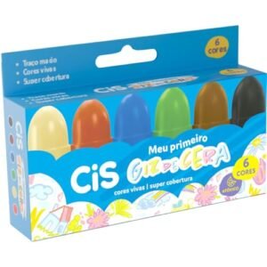Giz de Cera CIS Meu Primeiro Giz de Cera, Caixa com 6 cores (Brinquedos)