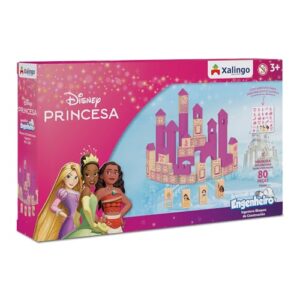 Xalingo Brincando de Engenheiro Princesa Disney 80 Peças (Brinquedos)