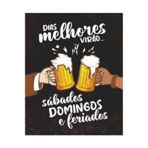 Placa Decorativa 20x25 Cerveja Bebida Canto do Churrasco Bar (Cervejas)