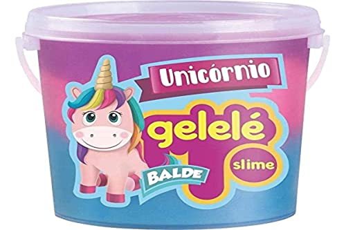 Slime De Unicórnio Gelelé Balde Com 457G (Brinquedos)