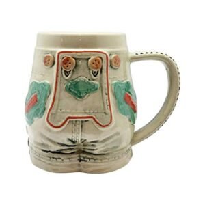 Caneca de cerveja alemã Lederhosen Beer Stein da E.H.G | 0,55 litros (Cervejas)