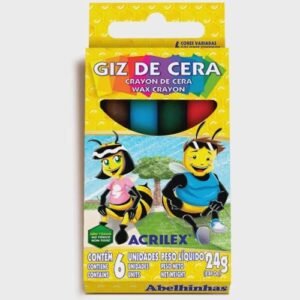 Giz de Cera 6 Cores Acrilex (Brinquedos)