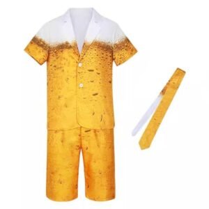 UGPLM Oktoberfest Trajes Homewear Cerveja Traje para Praia Natal Halloween Feriado, Xl (Cervejas)