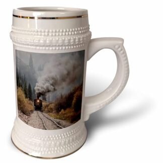 3dRose Colorado, Durango e Silverton – Caneca de Stein, 510 g (STN_259093_1), 623 g, branca (Cervejas)