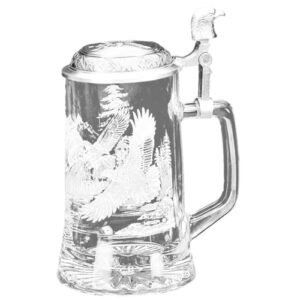 Cubo de cerveja James Meger alemão de vidro careca águia (Cervejas)