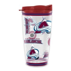 Copo clássico Tritan da Rico Industries NHL Hockey Colorado Avalanche Mayhem 473 ml com isolamento duplo Tritan Classic mantém as bebidas frias e quentes, feito nos EUA (Cervejas)