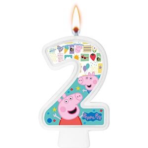 VELA NUMERAL PEPPA PIG CLASSICA NUMERO 2 01 un. (Brinquedos)