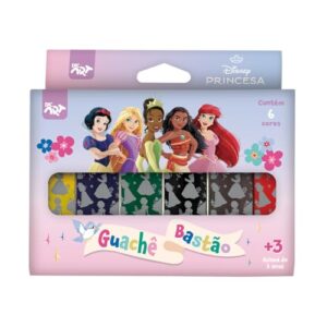 DAC - Guache Bastão com 6 Cores - Princesas (Brinquedos)