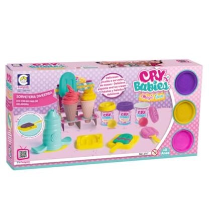 Cotiplás, Kit de Massinha Sorveteria Divertida Cry Babies Magic Tears (Brinquedos)