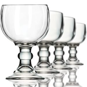 Conjunto de copos de cerveja Schooner – Copo grande de Margarita de 525 g, vidro de cerveja estilo Grande Goblet para coronarita, taças de peixe para bebidas – Conjunto de 4 (Cervejas)