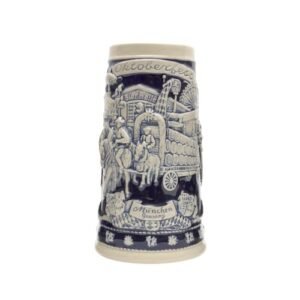 Caneca de cerveja Oktoberfest Beer Stein Blue Munich da E.H.G | 0,75 litros (Cervejas)
