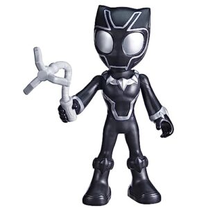 Marvel, Boneco Pantera Negra Spidey, Preto, Figura Articulada de 22cm em Plástico para Crianças Acima de 3 Anos, Meninos e Meninas que Amam História em Quadrinhos (Brinquedos)