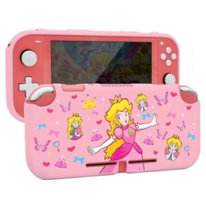 TIKOdirect Protective Case for Switch Lite, Soft Cover Shock Absorption Anti-Scratch Shell with Cute Pattern, Pink Princess (Brinquedos)