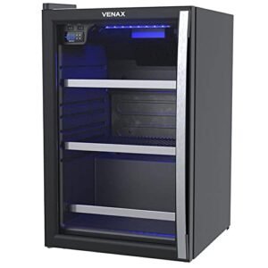 Cervejeira Venax Blue Light 100 Litros Porta Invertida Preto Fosco 110V 19919 (Cervejas)